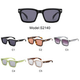 S2140 - Square Retro Flat Top Wholesale Sunglasses