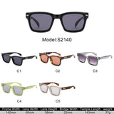 S2140 - Square Retro Flat Top Wholesale Sunglasses