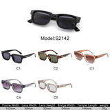 S2142 - Rectangular Retro Narrow Square Wholesale Sunglasses