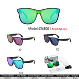 ZN5001 - Sport Wrap Mirrored Smart Eyewear Bluetooth Sunglasses