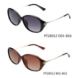 PT28012 - Women Round Oval Fashion Polarized Sunglasses