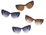 S2054 - Women Half-Frame Cat Eye Sunglasses - Iris Fashion Inc. | Wholesale Sunglasses and Glasses