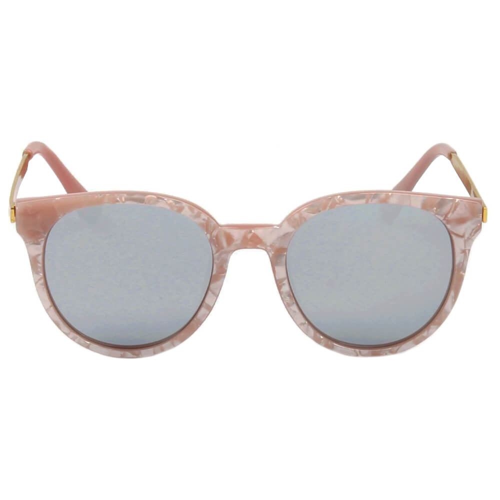 58006 Vintage Horn Rimmed Round Sunglasses w/ Gold Arms - Iris Fashion Inc. | Wholesale Sunglasses and Glasses