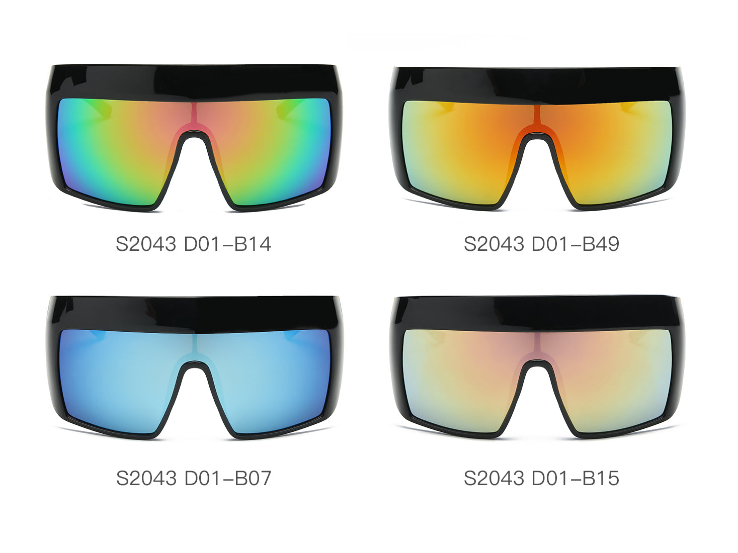 S2043 - Women Oversize Shield Sunglasses - Iris Fashion Inc. | Wholesale Sunglasses and Glasses