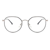 BJ2001 - Circle Geometric Round Metal Blue Light Blocker Glasses