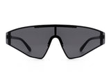 HW3005 - Geometric Flat Top Rectangle Tinted Shield Designer Fashion Sunglasses