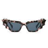 HS1162 - Women Geometric Irregular Cat Eye Fashion Sunglasses