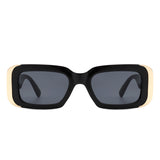 HS2089 - Rectangle Narrow Fashion Tinted Square Sunglasses