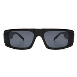 HS1040-1 - Rectangle Vintage Flat Top Retro Fashion Sunglasses