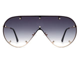 HW3006 - Retro Oversize Aviator Tinted Fashion Sunglasses