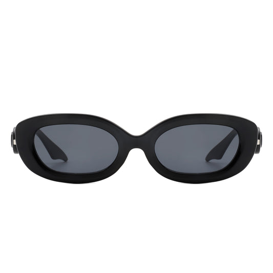 HS1163 - Round Narrow Oval Chic Fashion Wholesale Sunglasses