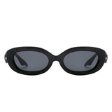 HS1163 - Round Narrow Oval Chic Fashion Wholesale Sunglasses