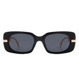 HS2110 - Square Modern Chain Link Design Fashion Chic Sunglasses