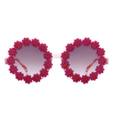 HK1027 - Girls Cute Daisy Flower Design Kids Children Wholesale Sunglasses