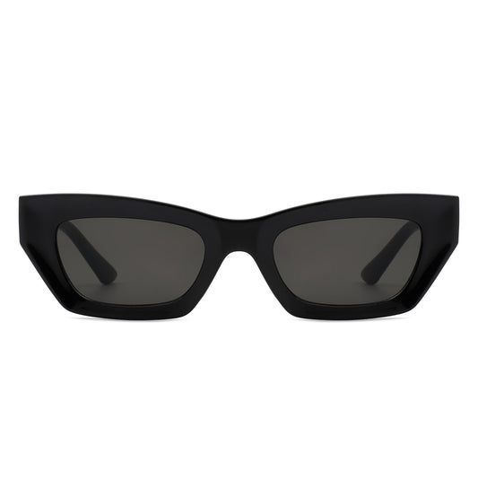 HS1128 - Rectangle Slim Retro Narrow Fashion Square Sunglasses