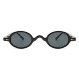 HS1037 - Retro Circle Small Round Narrow Slim Vintage Sunglasses