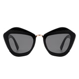 HS1138 - Women Square Fashion Irregular Cat Eye Sunglasses