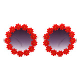 HS1095 - Round Daisy Flower Shape Circle Party Floral Women Sunglasses