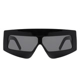 HS2131 - Rectangle Chunky Oversize Square Tinted Flat Top Wholesale Sunglasses