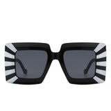 HS2118 - Fashion Square Flat Top Oversize Women Wholesale Sunglasses