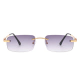 HW3013 - Classic Rectangle Narrow Vintage Tinted Fashion Retro Sunglasses