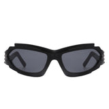 HS2129 - Futuristic Rectangle Geometric Chunky Sport Wholesale Sunglasses
