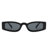 HS1191 - Rectangle Slim Retro Tinted Square Vintage Narrow Wholesale Sunglasses