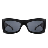 HS1189 - Square Retro Chunky Wrap Around Wholesale Sunglasses