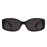 HS1104 - Rectangular Narrow Retro Tinted Fashion Square Sunglasses