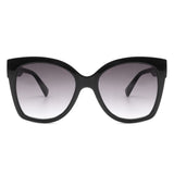 HS1056 - Women Square Oversize Cat Eye Fashion Sunglasses