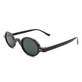 HS1037 - Retro Circle Small Round Narrow Slim Vintage Sunglasses