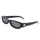 HS1208 - Rectangle Retro Slim Tinted Narrow Wholesale Sunglasses