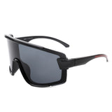S2117 - Oversize Sporty Square Chunky Shield Sunglasses