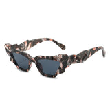HS1162 - Women Geometric Irregular Cat Eye Fashion Sunglasses
