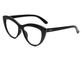 HBJ2013 - Women Retro Bold Round Cat Eye Fashion Blue Light Blocker Glasses