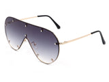 HW3006 - Retro Oversize Aviator Tinted Fashion Sunglasses