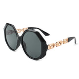 S2103 - Women Round Circle Geometric Fashion Oversize Sunglasses
