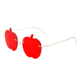 HW2011 - Rimless Apple Shape Party Frameless Tinted Sunglasses