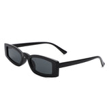 HS1191 - Rectangle Slim Retro Tinted Square Vintage Narrow Wholesale Sunglasses
