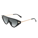 HS2063 - Triangle Mod Irregular Fashion Vintage Geometric Retro Sunglasses