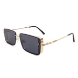 HJ3009 - Retro Rectangle Flat Top Fashion Square Wholesale Sunglasses