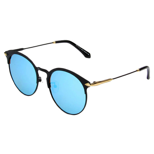 SHIVEDA-PJ718 - Round Circle Mirrored Polarized Fashion Sunglasses