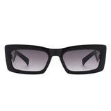 HS2073 - Retro Rectangle Narrow Fashion Slim Vintage Square Sunglasses