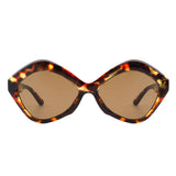 S1195 - Geometric Retro Hexagonal Fashion Polygon Wholesle Sunglasses