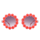 HK1027 - Girls Cute Daisy Flower Design Kids Children Wholesale Sunglasses