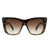 HS2104 - Women Retro Square Tinted Cat Eye Fashion Sunglasses