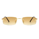 HW3013-1 - Rectangle Classic Narrow Vintage Fashion Tinted Retro Sunglasses