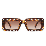 HS1122 - Rectangle Irregular Frame Retro Fashion Square Sunglasses