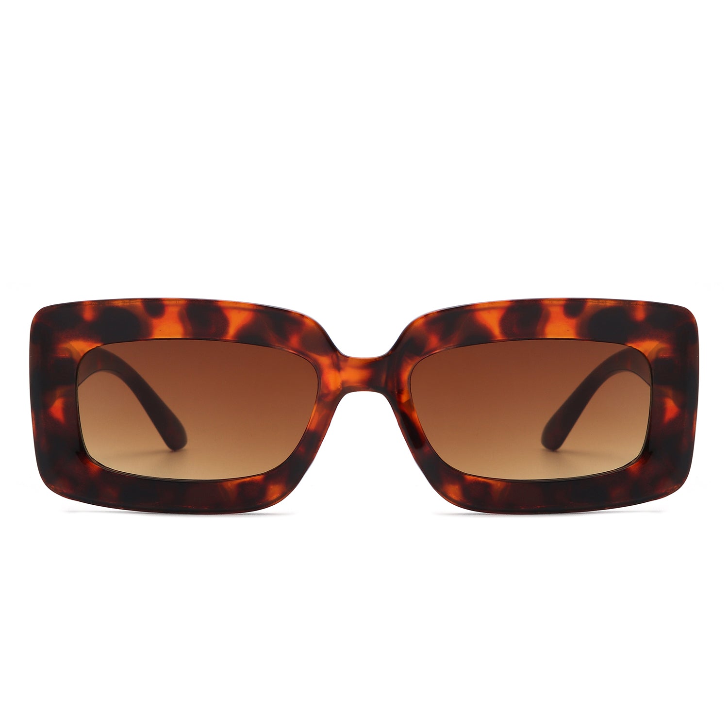 HS1196 - Rectangle Flat Lens Fashion Tinted Square Wholesale Sunglasses - Iris Fashion