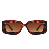 HS1196 - Rectangle Flat Lens Fashion Tinted Square Wholesale Sunglasses